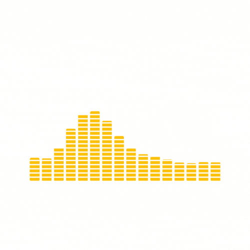 animated gif of yellow radio sound waves